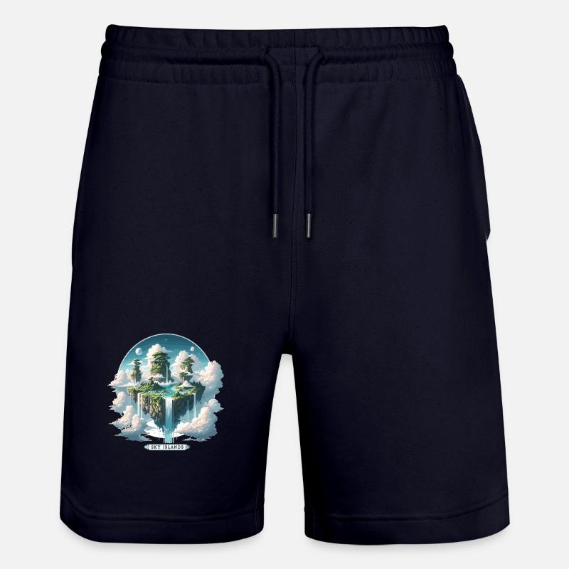 Sky Islands Himmelsinseln Schwebend - Stanley/Stella Unisex Bio Joggingshorts Trainer  - Dark navy