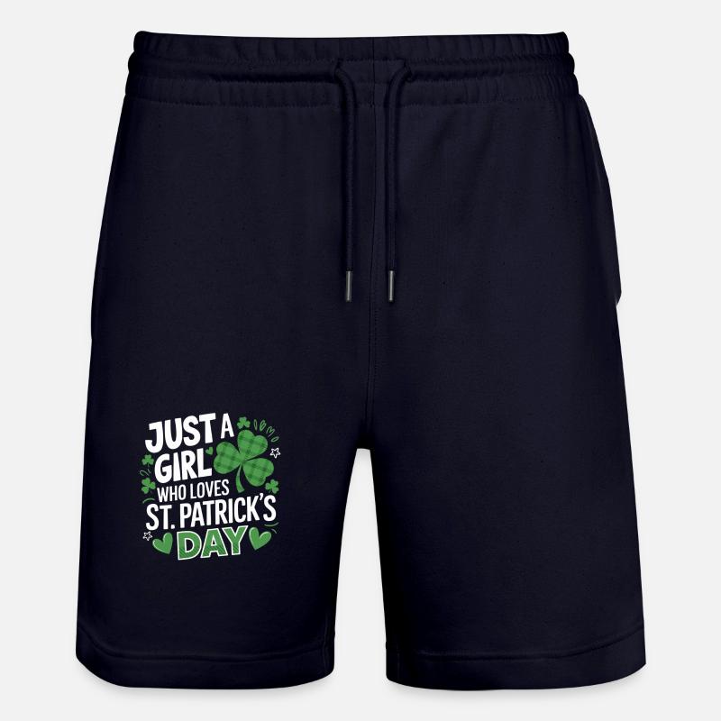 Une seule fille aime la Saint-Patrick - Short de jogging bio TRAINER Stanley/Stella unisexe - marine foncé
