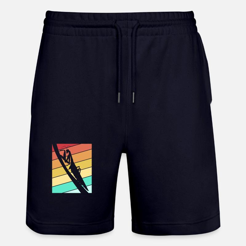 Adoratrice della Mantide Mantis - Pantaloncini da jogger ecologici unisex Trainer di Stanley/Stella - navy scuro