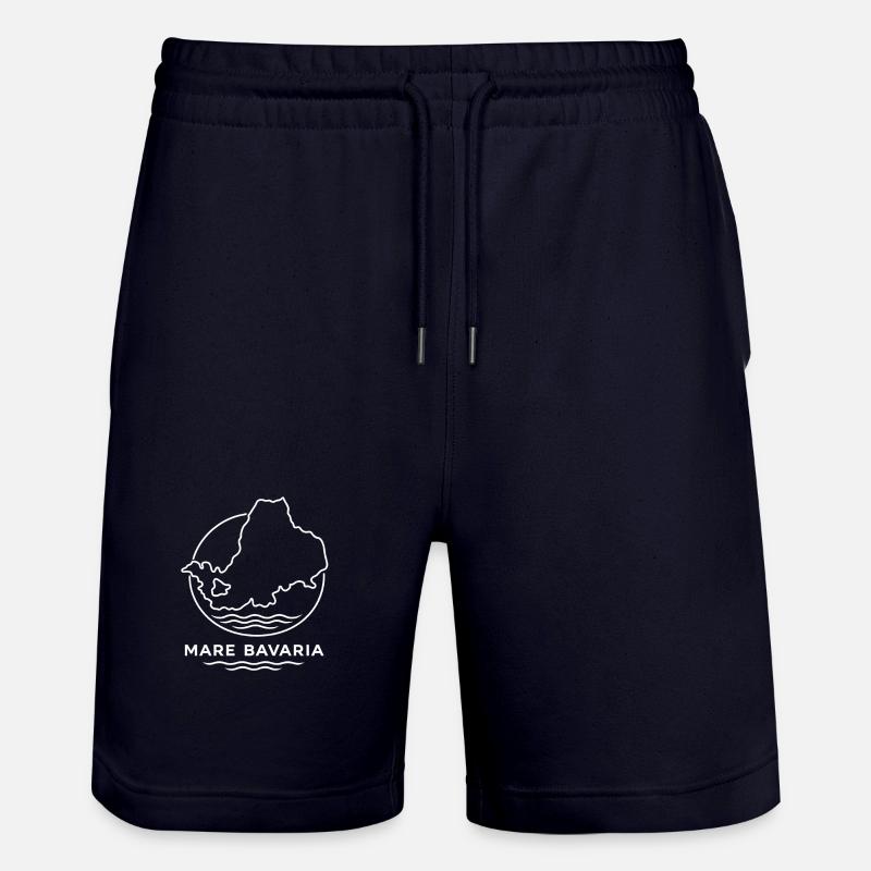 Mer de Bavière - Mare Bavière - Short de jogging bio TRAINER Stanley/Stella unisexe - marine foncé