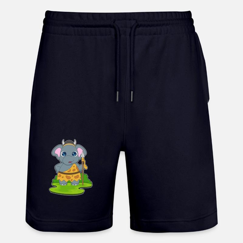 Lance du Guerrier Éléphant - Short de jogging bio TRAINER Stanley/Stella unisexe - marine foncé