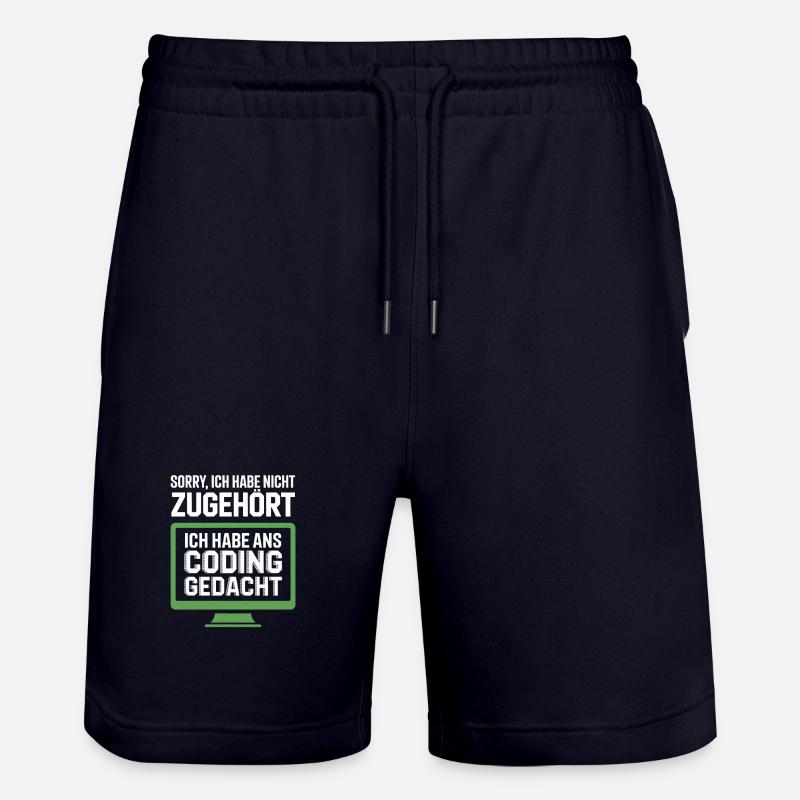 Codage : Penser au lieu d’appartenir - Short de jogging bio TRAINER Stanley/Stella unisexe - marine foncé