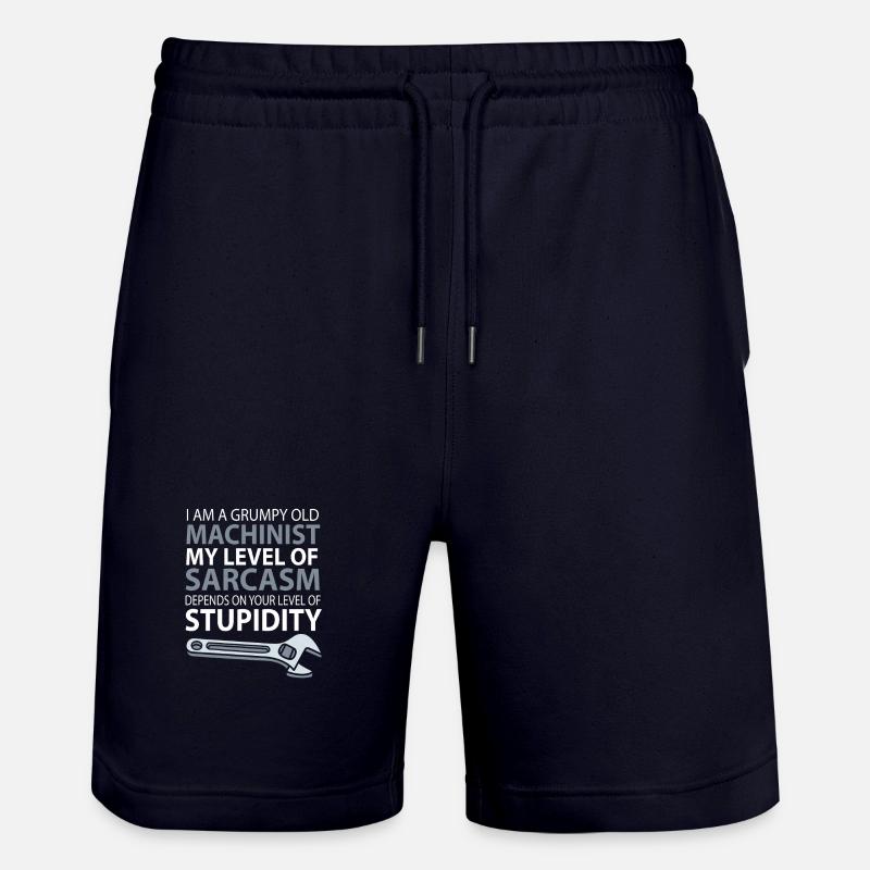 Locksmith Mechanic Mechanical Engineering CNC - Stanley/Stella Trainer Unisex Organic Jogging Shorts - dark navy