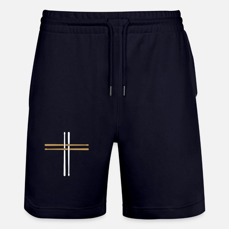 Batterie, batteur Baguettes - Short de jogging bio TRAINER Stanley/Stella unisexe - marine foncé