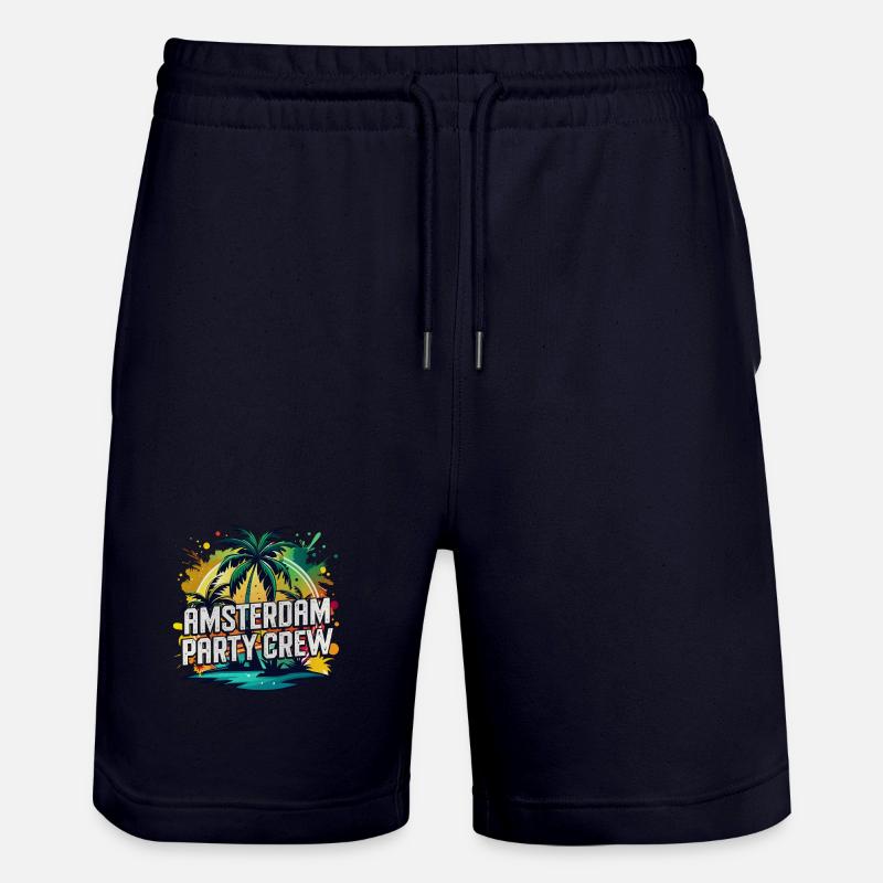 Amsterdam Party Crew - Short de jogging bio TRAINER Stanley/Stella unisexe - marine foncé