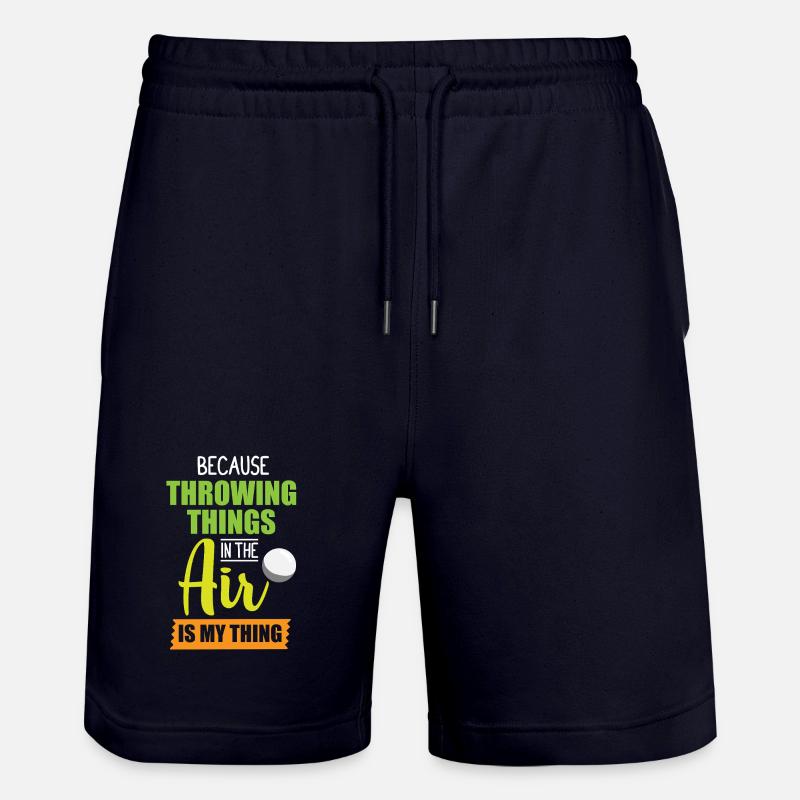 Diskuswurf Diskuswerfen Diskus diskuswerfer - Stanley/Stella Unisex Bio Joggingshorts Trainer  - Dark navy