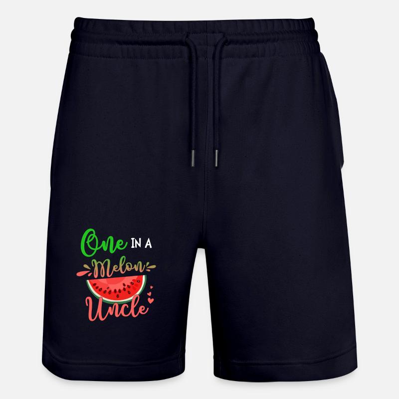 Ein Onkel in einer Melone - Stanley/Stella Unisex Bio Joggingshorts Trainer - Dark navy