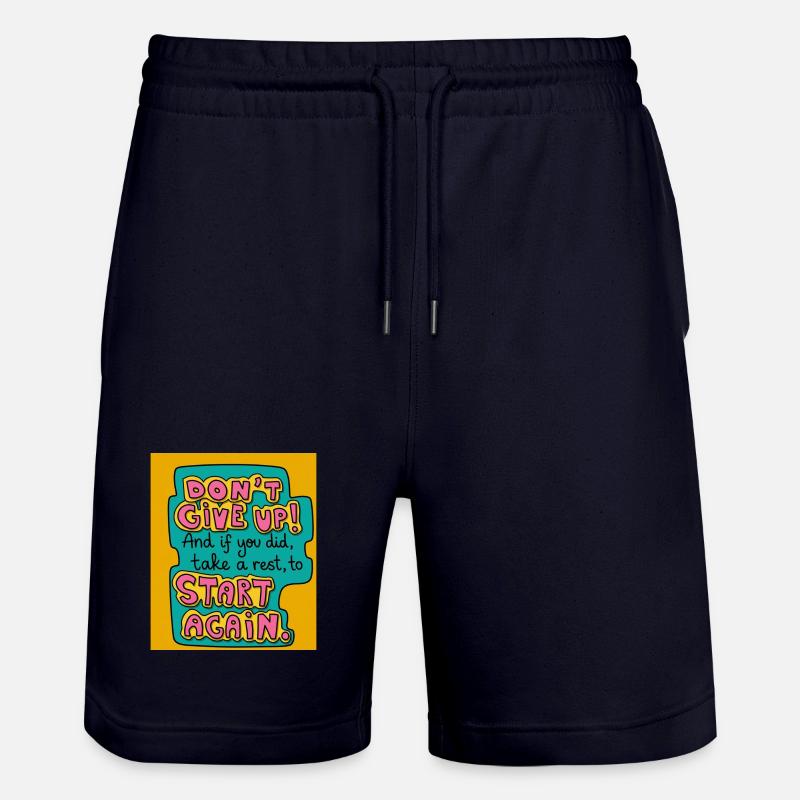 N’abandonne pas ! - Short de jogging bio TRAINER Stanley/Stella unisexe - marine foncé