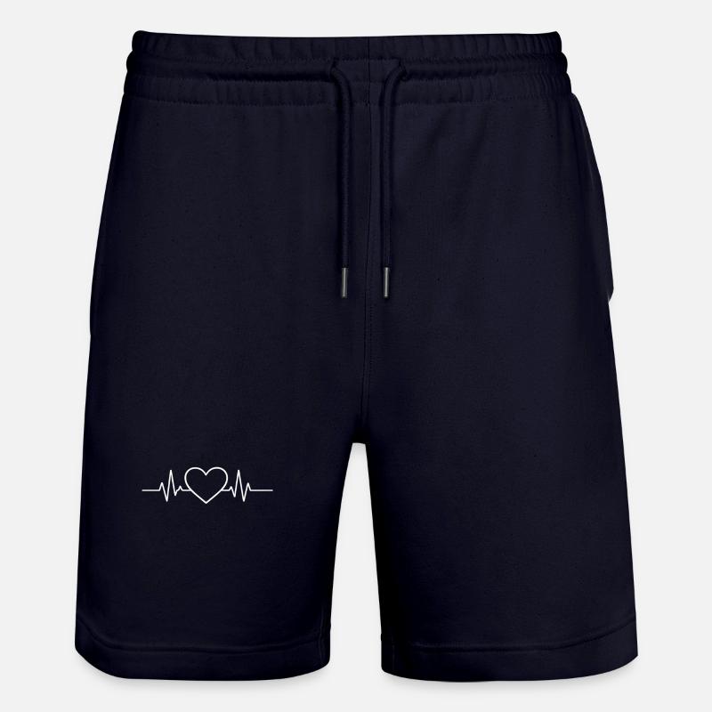 ECG cardiaque - Short de jogging bio TRAINER Stanley/Stella unisexe - marine foncé