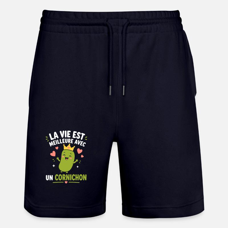 Cornichon - Short de jogging bio TRAINER Stanley/Stella unisexe - marine foncé