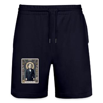 William McKinley Tarotkarte - Stanley/Stella Unisex Bio Joggingshorts Trainer  - Dark navy - Vorne - Nik (191cm) & Marisol (170cm)