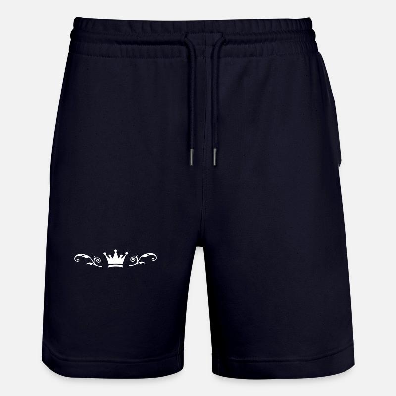 Couronne blanche - Short de jogging bio TRAINER Stanley/Stella unisexe - marine foncé