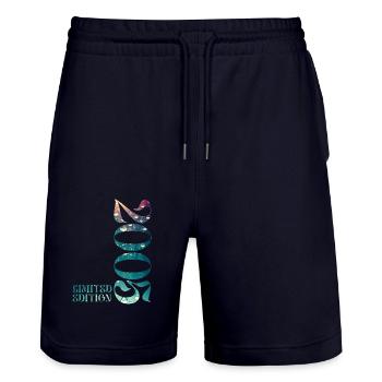 2005 Limited Edition 2005 Jahrgang Geburtstag - Stanley/Stella Unisex Bio Joggingshorts Trainer  - Dark navy - Vorne - Nik (191cm) & Marisol (170cm)