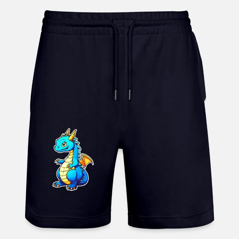 Dragon mignon - Short de jogging bio TRAINER Stanley/Stella unisexe - marine foncé