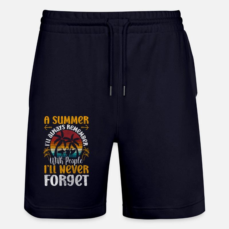 Brise de vacances - Short de jogging bio TRAINER Stanley/Stella unisexe - marine foncé