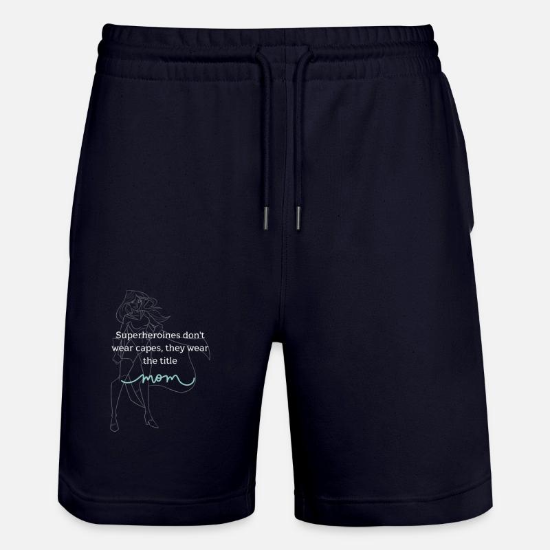 Maman super-héroïne - Short de jogging bio TRAINER Stanley/Stella unisexe - marine foncé