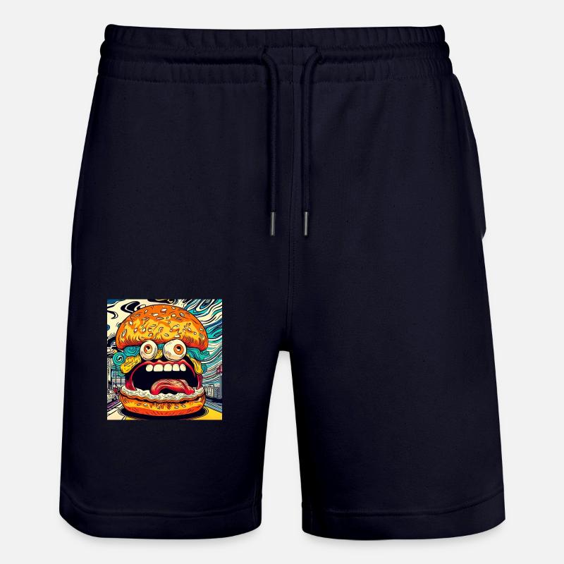Burger Japanisch - Stanley/Stella Unisex Bio Joggingshorts Trainer  - Dark navy