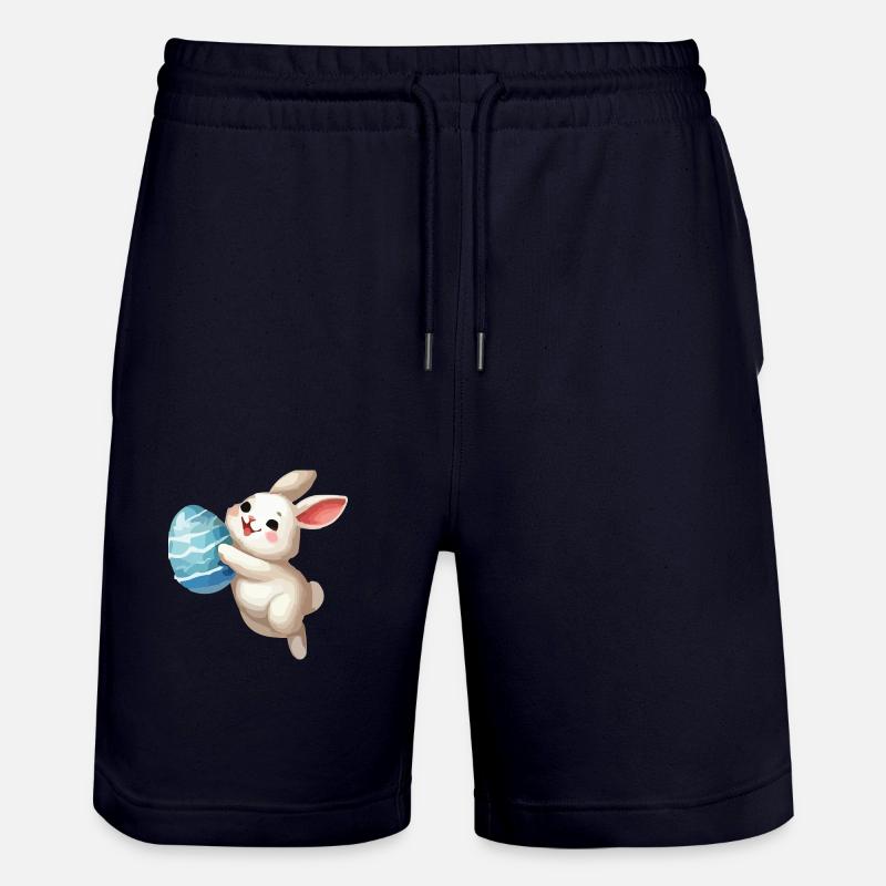bunny rabbit easter bunny - Stanley/Stella Trainer Unisex Organic Jogging Shorts - dark navy
