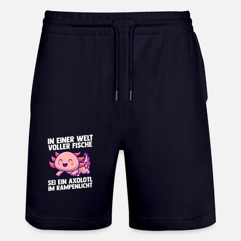 Axolotl - Short de jogging bio TRAINER Stanley/Stella unisexe - marine foncé