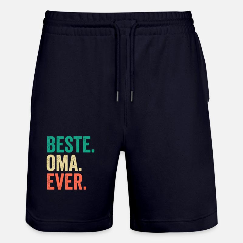 Grand-mère Mamie - Short de jogging bio TRAINER Stanley/Stella unisexe - marine foncé