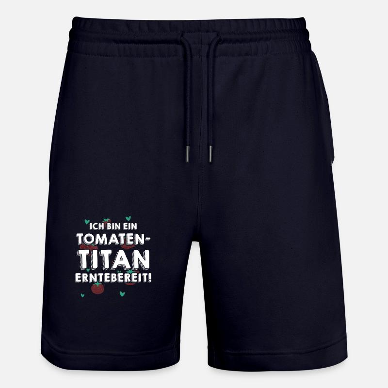 Jardinier Tomate Jardin Fermier - Short de jogging bio TRAINER Stanley/Stella unisexe - marine foncé