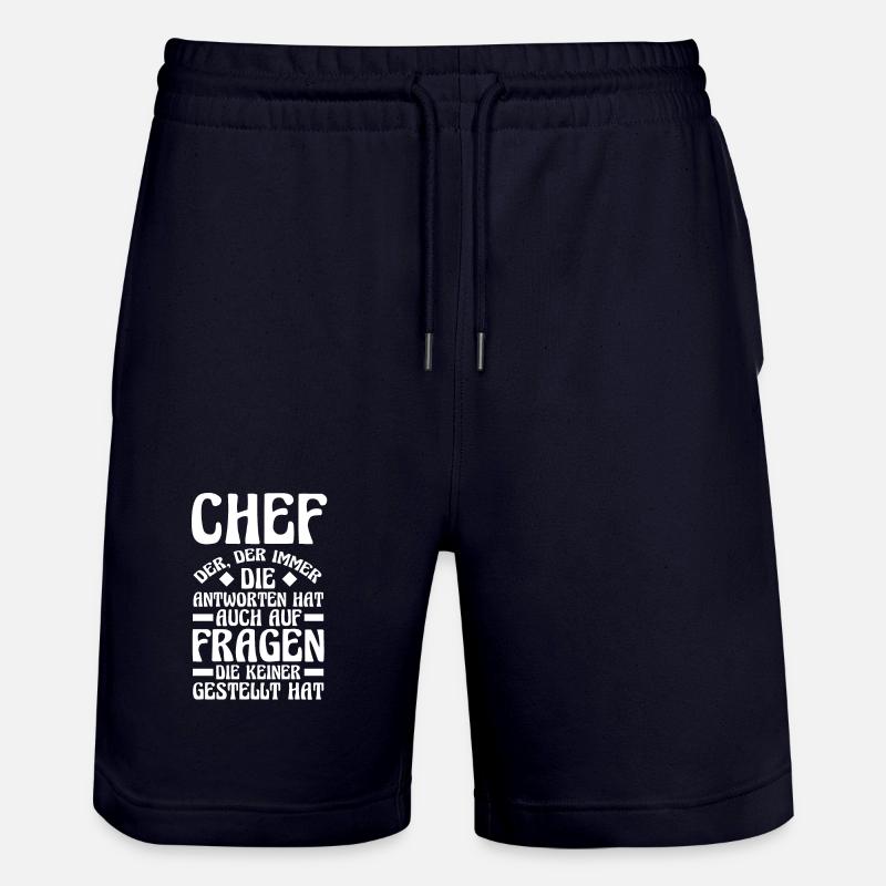 Teamleiter Chef Abschied - Stanley/Stella Unisex Bio Joggingshorts Trainer - Dark navy