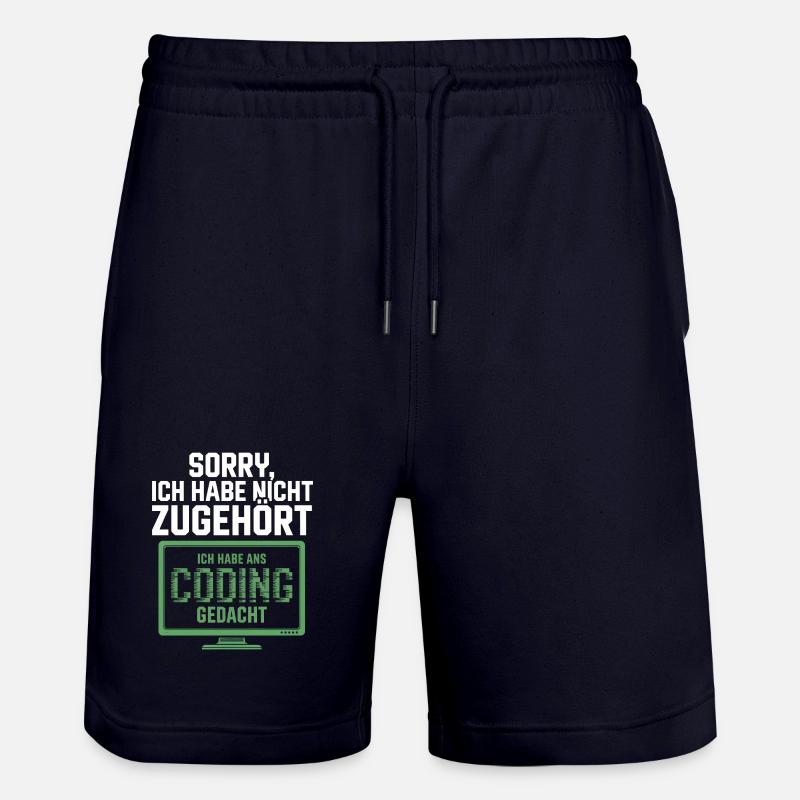 Sorry, ich habe Coding gedacht - Stanley/Stella Unisex Bio Joggingshorts Trainer  - Dark navy