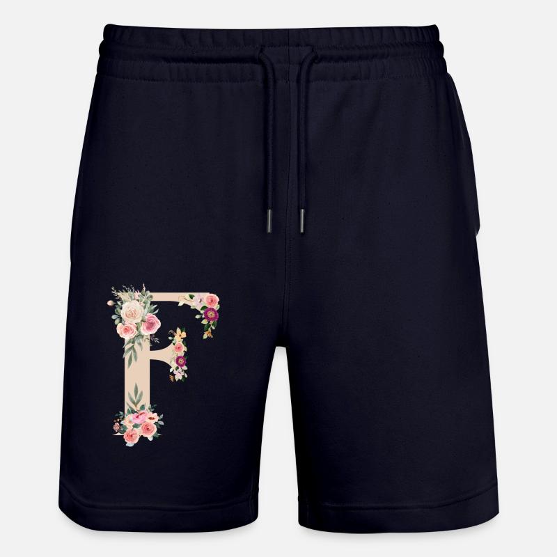F de fleurs - Short de jogging bio TRAINER Stanley/Stella unisexe - marine foncé