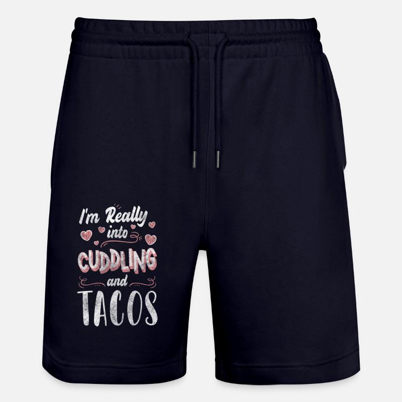 Relationship Partner Cuddly Tenderness - Stanley/Stella Trainer Unisex Organic Jogging Shorts - dark navy