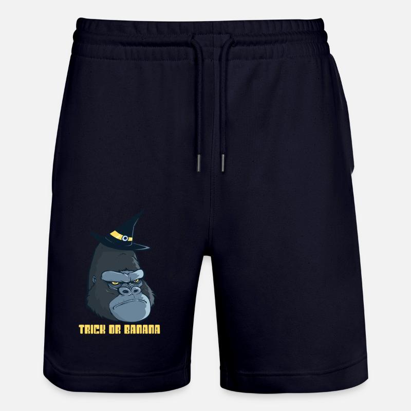 Halloween Gorilla 2 - Short de jogging bio TRAINER Stanley/Stella unisexe - marine foncé