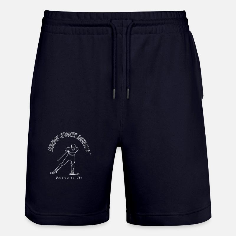 Passion sur le ski - Short de jogging bio TRAINER Stanley/Stella unisexe - marine foncé