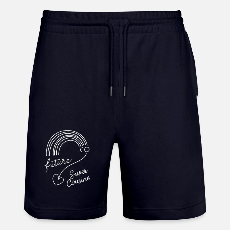 annonce grossesse future super cousine - Short de jogging bio TRAINER Stanley/Stella unisexe - marine foncé