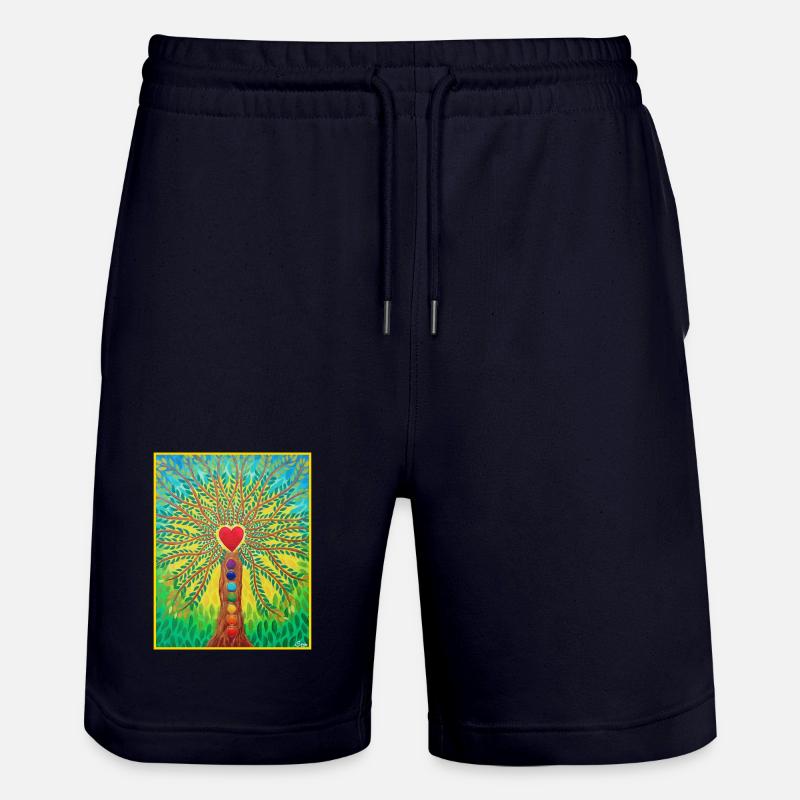Lebensbaum Lebensenergie - Sonja von Staden - Short de jogging bio TRAINER Stanley/Stella unisexe - marine foncé
