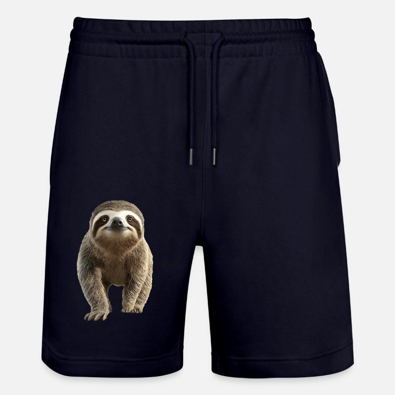 Faultier - Stanley/Stella Unisex Bio Joggingshorts Trainer  - Dark navy