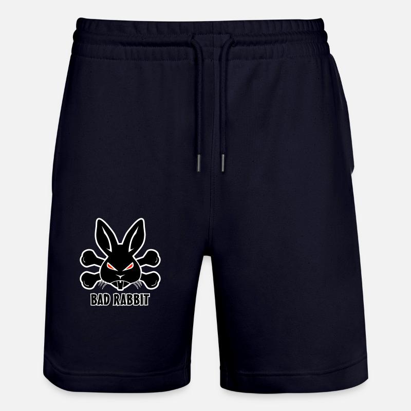 Bad Rabbit Lapin - Short de jogging bio TRAINER Stanley/Stella unisexe - marine foncé