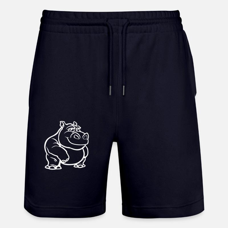 nilpferd - Stanley/Stella Unisex Bio Joggingshorts Trainer  - Dark navy