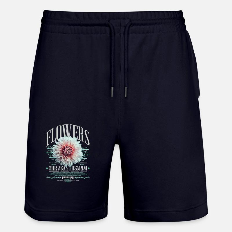 Chrysanthème Chrysanthèmes - Short de jogging bio TRAINER Stanley/Stella unisexe - marine foncé