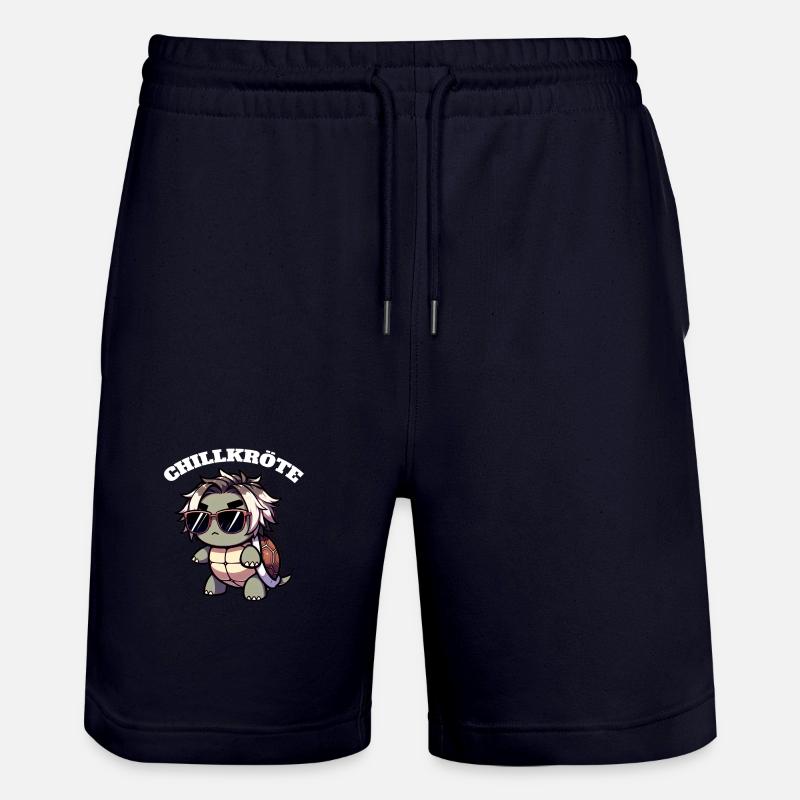Chill Toad Turtle - Stanley/Stella Trainer Unisex Organic Jogging Shorts - dark navy
