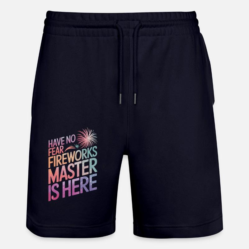 Pyrotechnie Feux d’artifice Pyrotechnie - Short de jogging bio TRAINER Stanley/Stella unisexe - marine foncé