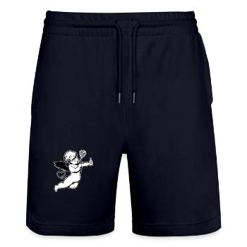 Demon-Ange - Short de jogging bio TRAINER Stanley/Stella unisexe - marine foncé - Devant - Nik (191cm) & Marisol (170cm)