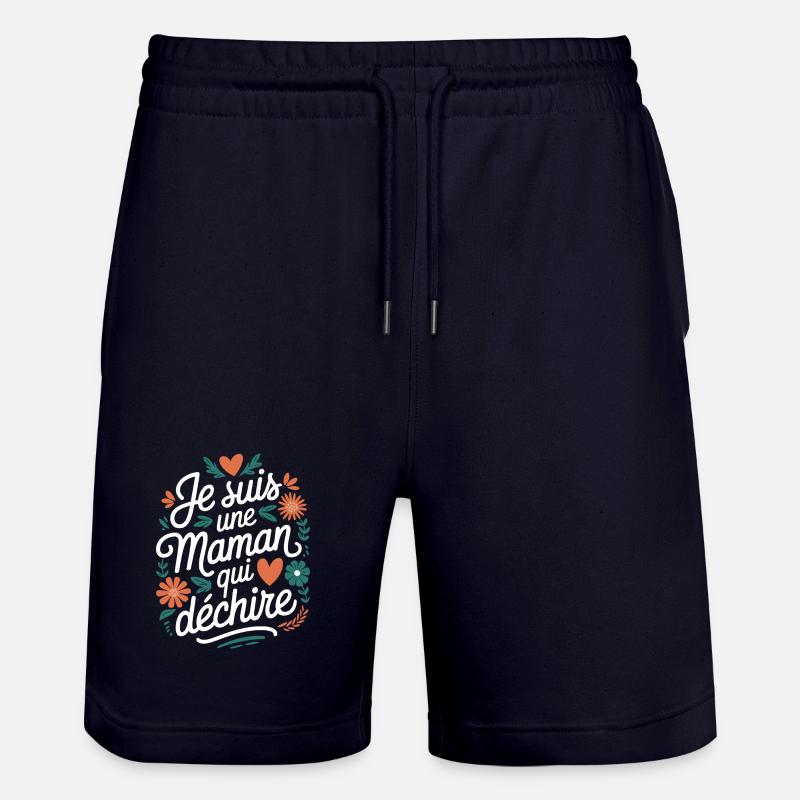Ich bin eine Killer-Mutter - Stanley/Stella Unisex Bio Joggingshorts Trainer  - Dark navy