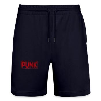 punk - Short de jogging bio TRAINER Stanley/Stella unisexe - marine foncé - Devant - Nik (191cm) & Marisol (170cm)