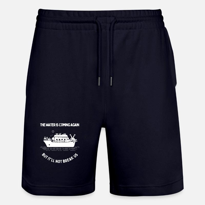 L’eau arrive - Short de jogging bio TRAINER Stanley/Stella unisexe - marine foncé