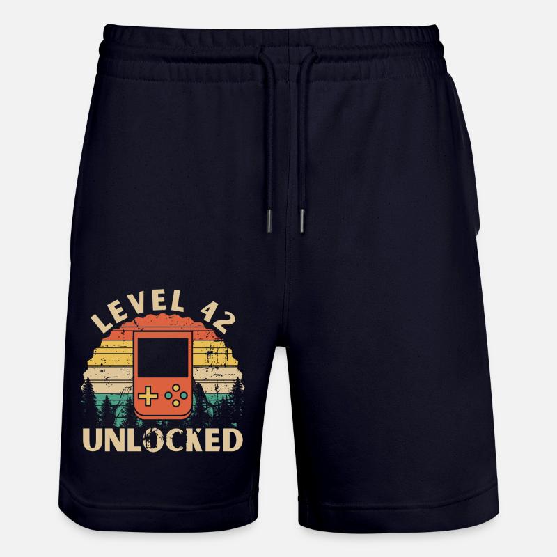 Level 42 Unlocked - Short de jogging bio TRAINER Stanley/Stella unisexe - marine foncé