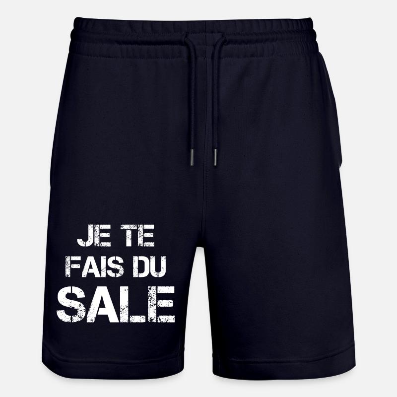 Je te fais du sale - Short de jogging bio TRAINER Stanley/Stella unisexe - marine foncé