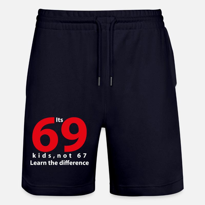 its_69 pas 67 blancs - Short de jogging bio TRAINER Stanley/Stella unisexe - marine foncé