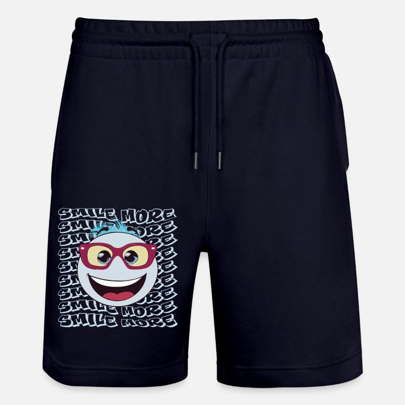 SMILE PLUS Smiley - Short de jogging bio TRAINER Stanley/Stella unisexe - marine foncé