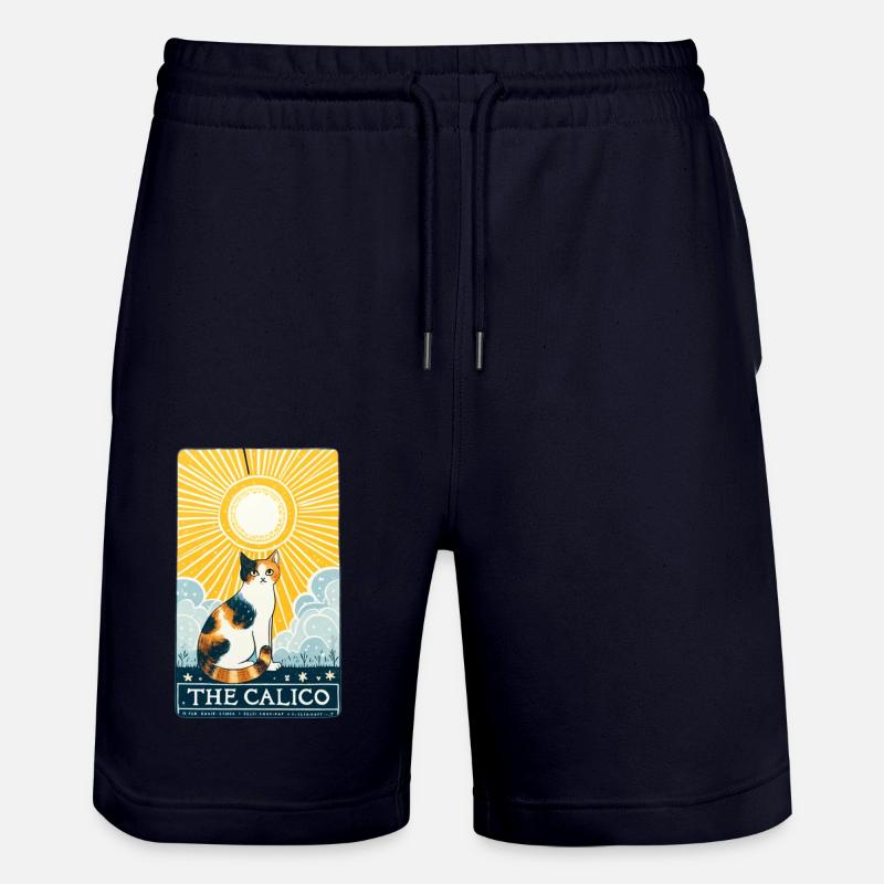 das Calico Cat Tarot - Stanley/Stella Unisex Bio Joggingshorts Trainer  - Dark navy