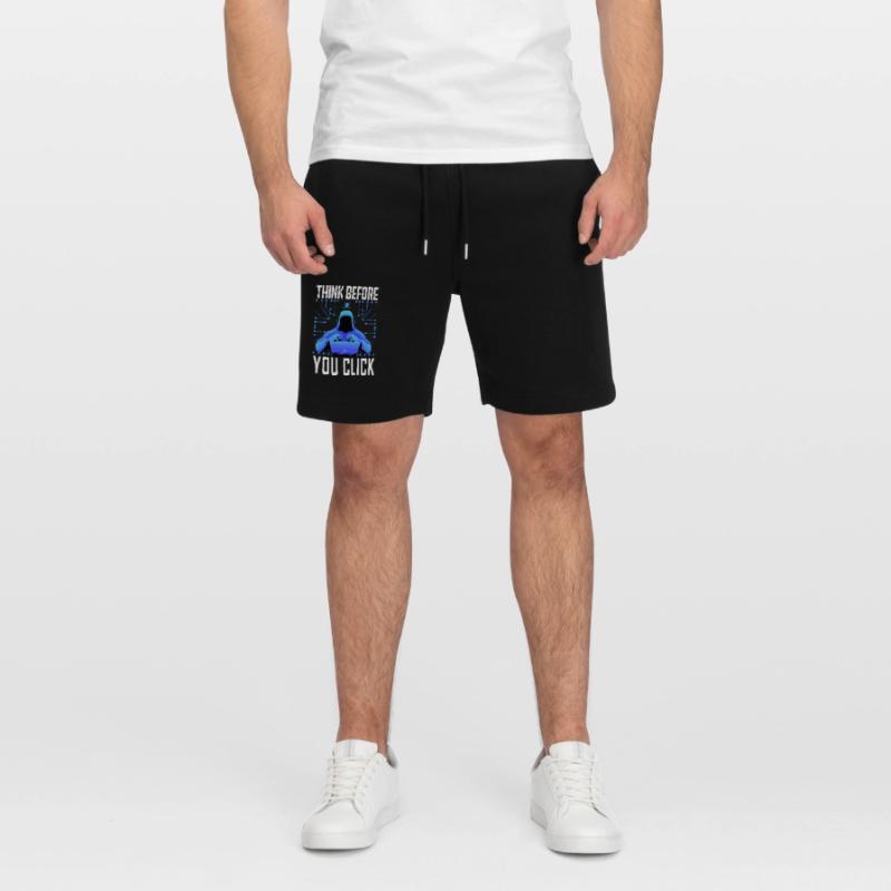 Hacker Hacking Programmer Linux Cybersecurity Data Stanley/Stella Trainer Unisex Organic Jogging Shorts
