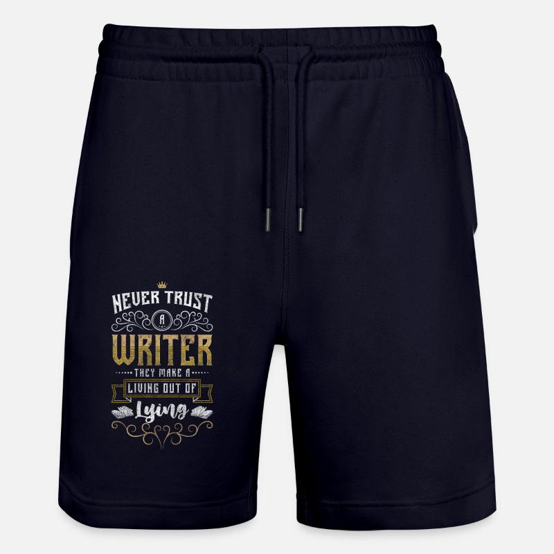 Fantaisie de l’écrivain - Short de jogging bio TRAINER Stanley/Stella unisexe - marine foncé